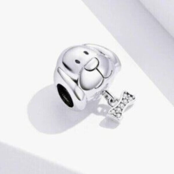 Pandora Dog Charm 925 Sterling Silver Charm Compatible with Pandora NEW - Picture 3 of 4